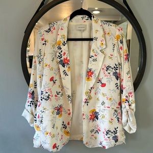 Sky’s Are Blue Floral Blazer